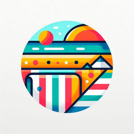 Colorful abstract geometric design. Vector Illustration. Eps 10.の写真素材