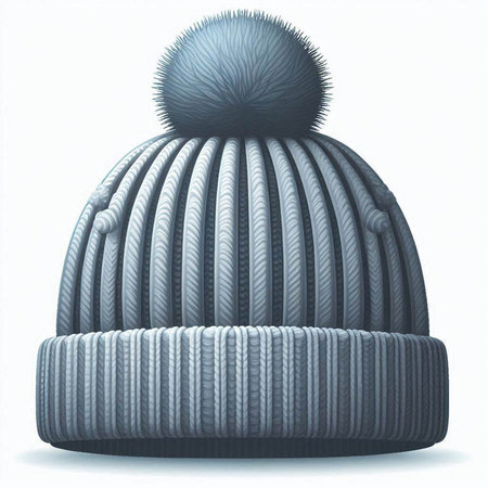 Winter hat isolated on white background. Vector illustration. Eps 10.