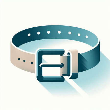 Smart watch with a belt on a white background. Vector illustration.