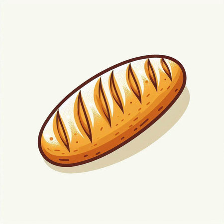 Bread design over white background, vector illustration. Vector illustration.