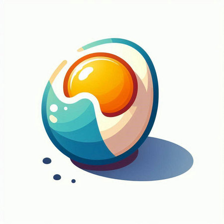 Fried egg icon. Vector illustration. Isolated on white background.