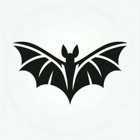 Bat icon on a white background. Vector illustration. Eps 10.