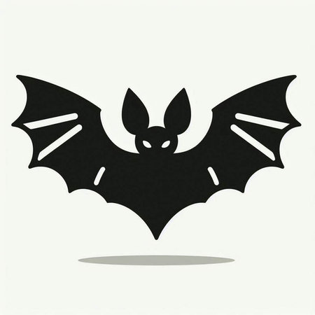 Bat icon isolated on white background. Vector illustration. Eps 10.