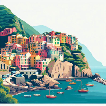Riomaggiore village, Cinque Terre, Italy