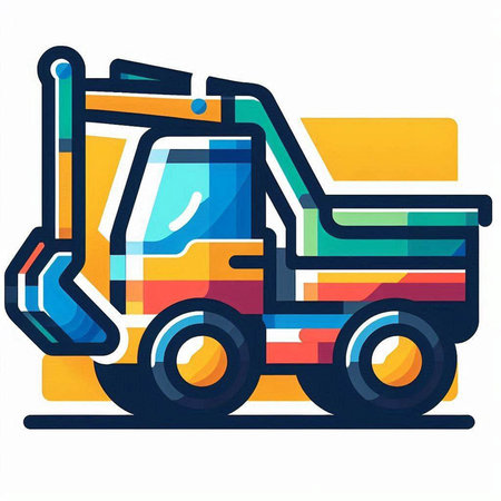 Truck icon. Vector illustration isolated on white background. EPS 10