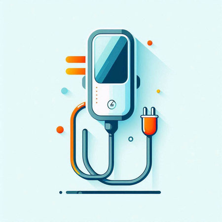 Blood pressure monitor. Vector illustration in flat design style. Eps 10
