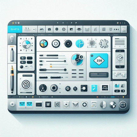 Futuristic user interface. Vector illustration. Eps 10 file.