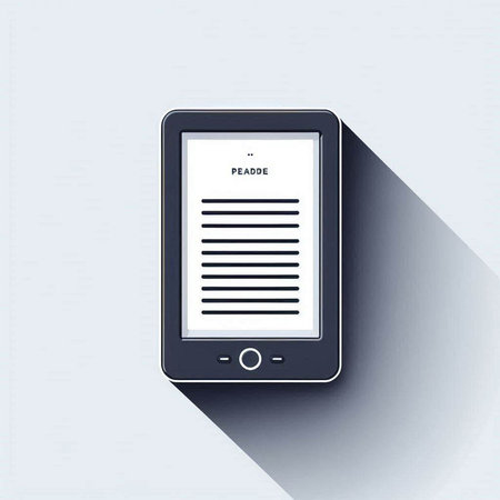 Smartphone with document icon. Flat design style. Made in vector