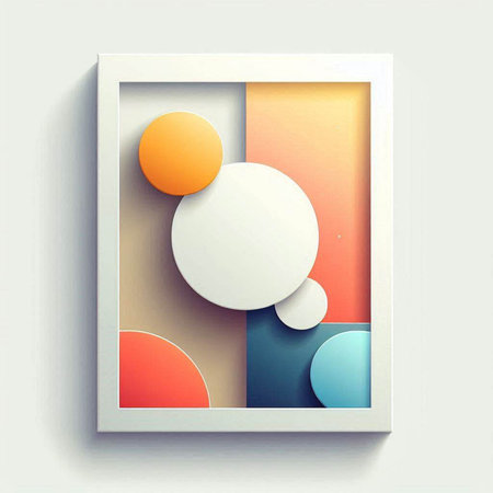 Colorful abstract background in the style of minimalism. Vector illustration