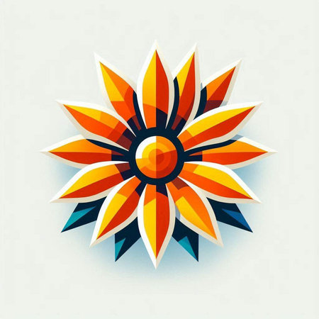 Flower icon on a white background. Vector illustration. Eps 10の写真素材