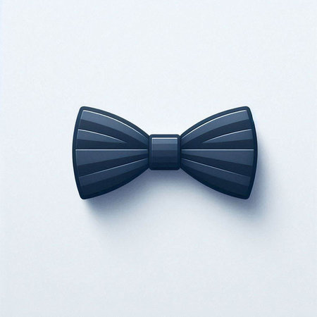 Illustration of a bow tie on a white background - 3d render