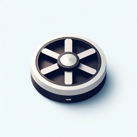Air conditioner on the white background. 3d render illustration.