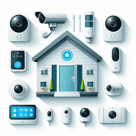 Realistic Detailed 3d Security Icons Set. Vector illustration