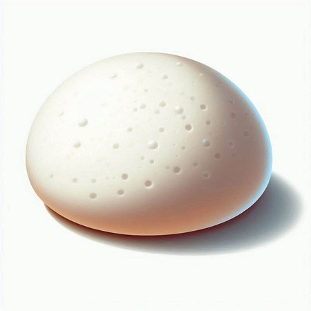 Illustration of a white soap on a white background with a shadow