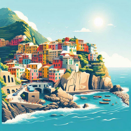 Colorful Riomaggiore, Cinque Terre, Italy