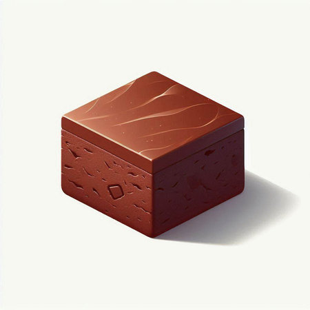 Illustration of a chocolate candy isolated on a white background - 3d render