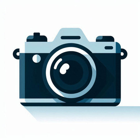 camera icon on a white background, vector illustration, eps 10