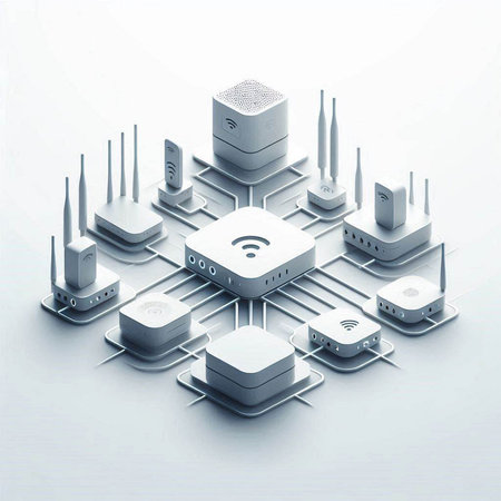 communication concept. 3d isometric vector illustration. Networking concept.