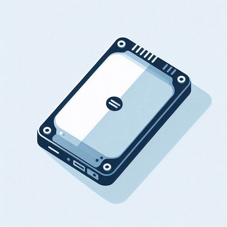 Smartphone isometric 3d icon. Vector illustration of a mobile phone.