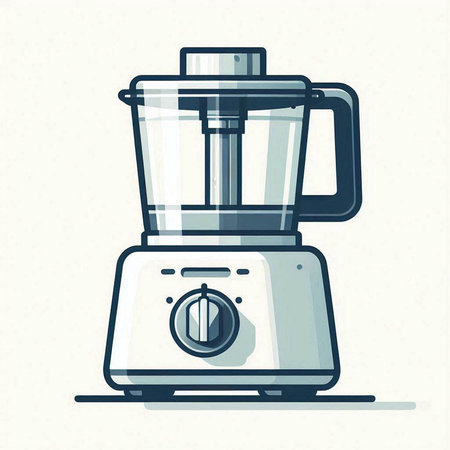 Kitchen appliances. Juicer in flat style. Vector illustration.