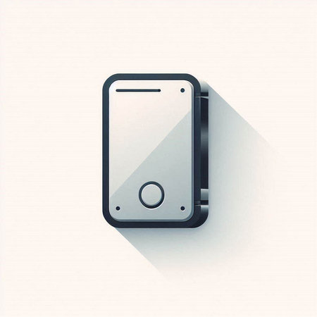 smartphone, mobile phone icon. Flat design style. Made in vector