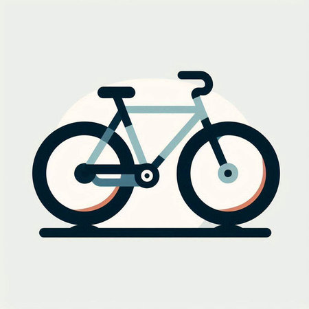 Bicycle icon, vector illustration. Flat design style eps 10