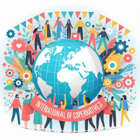 International Day of Peace. People around the Earth. International Day of Peace. Vector...