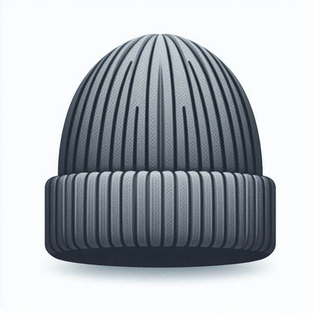 Winter hat isolated on a white background. 3d render illustration.の写真素材