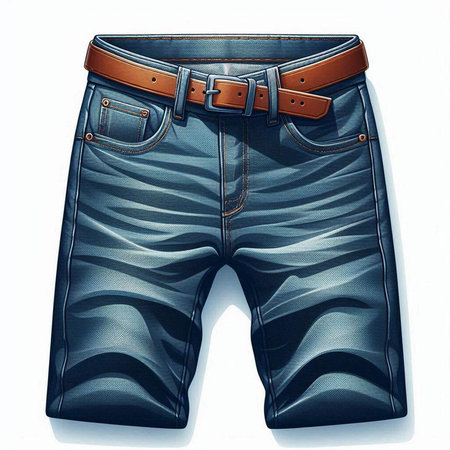 Trousers isolated on a white background. 3d render.の写真素材