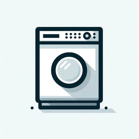 Washing machine icon, washing machine icon, washing machine vector iconの写真素材