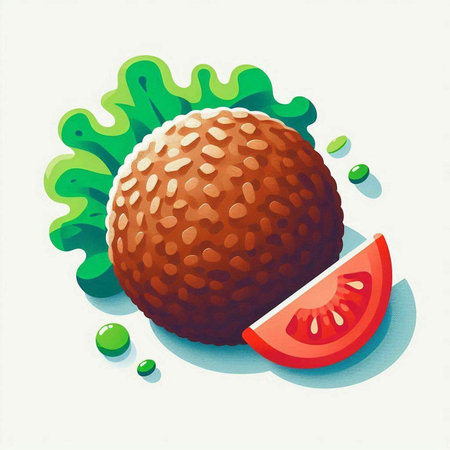 Vector illustration of a chocolate ball with water drops on a white backgroundの写真素材