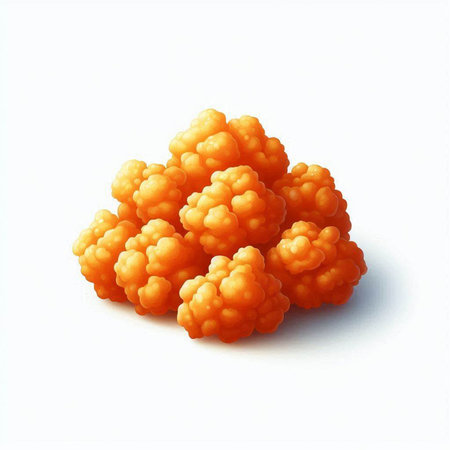 realistic 3d render of raspberries on a white background