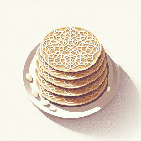 Illustration of Ramadan Kareem greeting card with islamic pattern