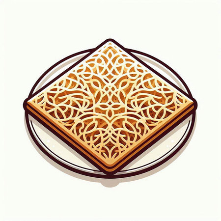 Arabic pattern on a plate. Vector illustration for your design.の写真素材
