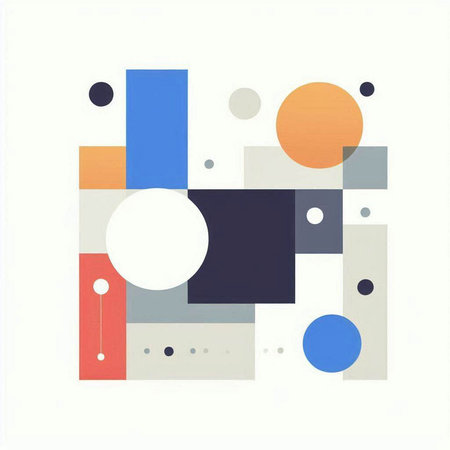 Abstract 3d city with buildings and skyscrapers. Vector illustration.