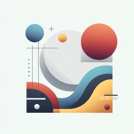 Abstract background with geometric shapes and place for your text. Vector illustration.