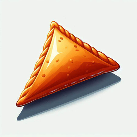 Illustration of a pie on a white background. Vector illustration.
