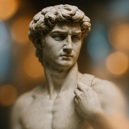 Statue of David in the Museum of Natural History, Istanbul, Turkey