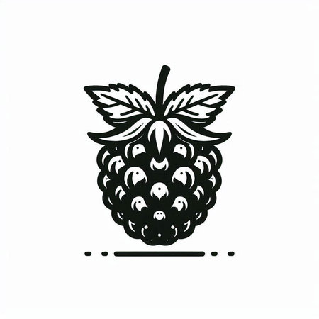 Blackberry. Isolated on a white background. Vector illustration.