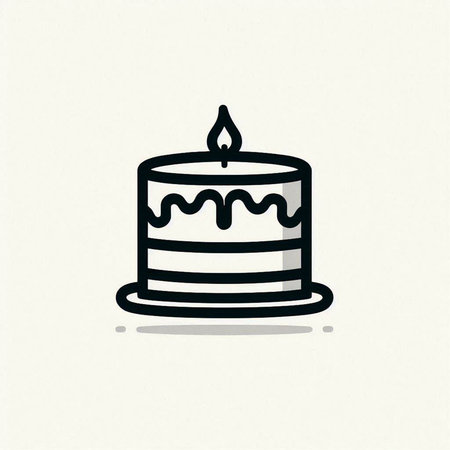 Birthday cake icon. Simple illustration of birthday cake vector icon for web