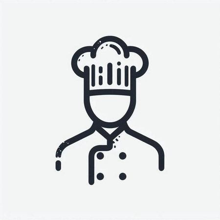 Chef icon, vector illustration. Flat design style for web and mobileの写真素材