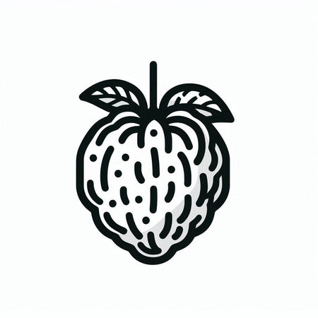 strawberry icon. vector illustration. isolated on white background.