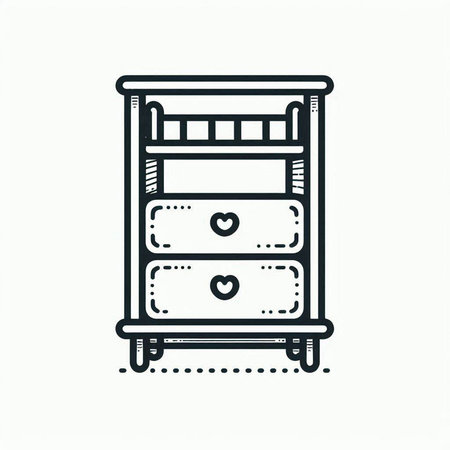 Bedroom furniture icon. Furniture for bedroom. Vector illustration.の写真素材
