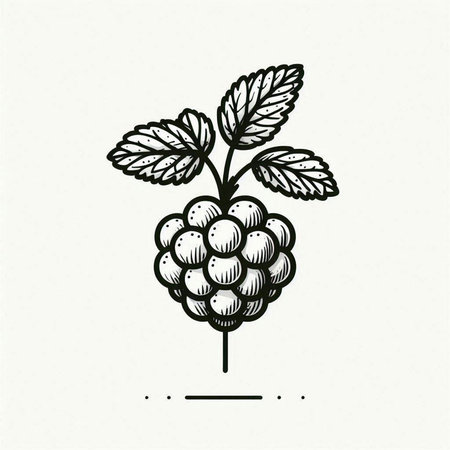 Grapes vector illustration. Hand drawn sketch of grapes with leaves.