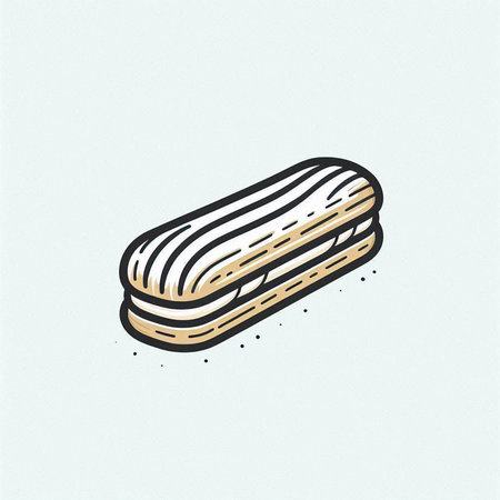 Vector illustration of a sandwich. Hand drawn doodle style.