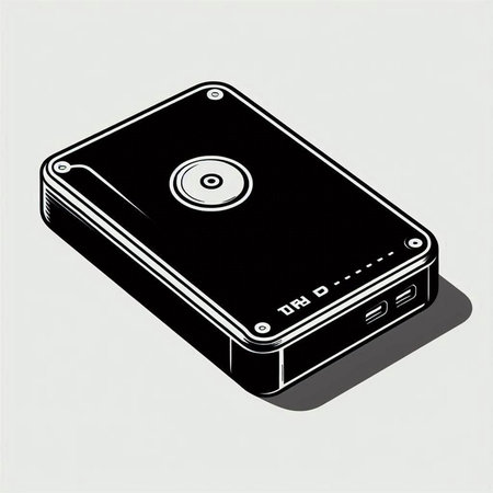 Hard disk drive isolated on a white background. 3d illustration.