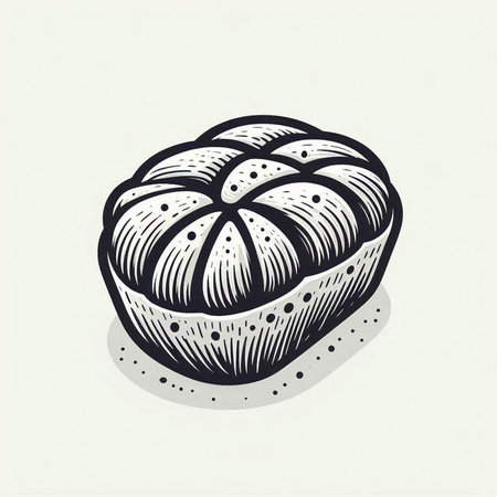 Bread vector illustration. Hand drawn bread in engraving style.