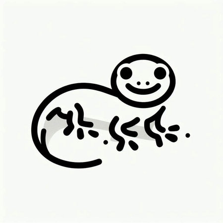 lizard on a white background, vector illustration, eps 10