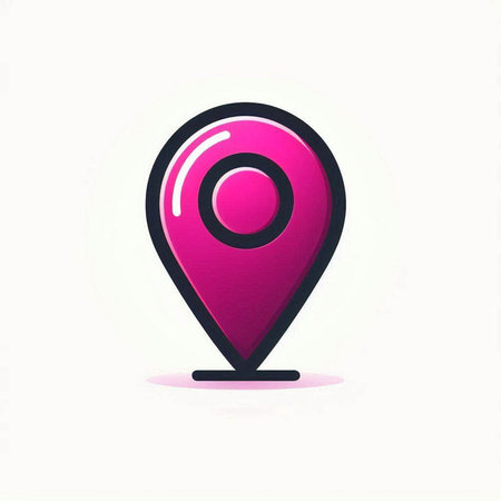 Map pin icon. Map pointer icon. GPS location symbol. Vector illustration