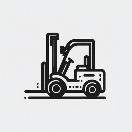 Forklift icon, forklift icon, forklift vector illustration
